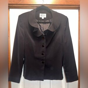 Vintage Morgan Miller Black Blazer Jacket – Size 10, Excellent Condition